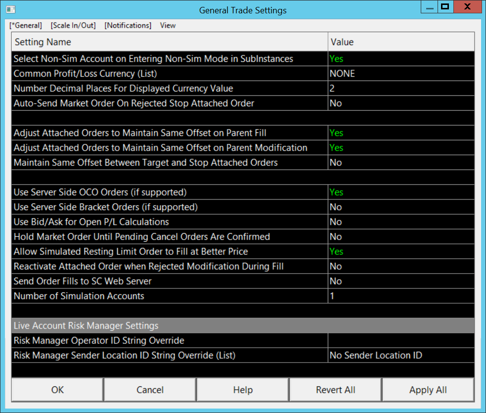 How can I configure market adjustment recommendations for