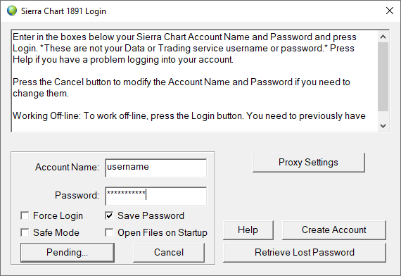 Password Chart